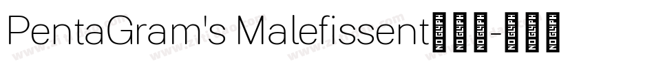 PentaGram's Malefissent转换器字体转换